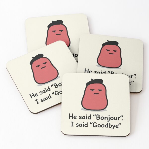 Item preview, Quirky French Character – “he said Bonjour. I said Goodbye”.  designed and sold by LeQuirks.
