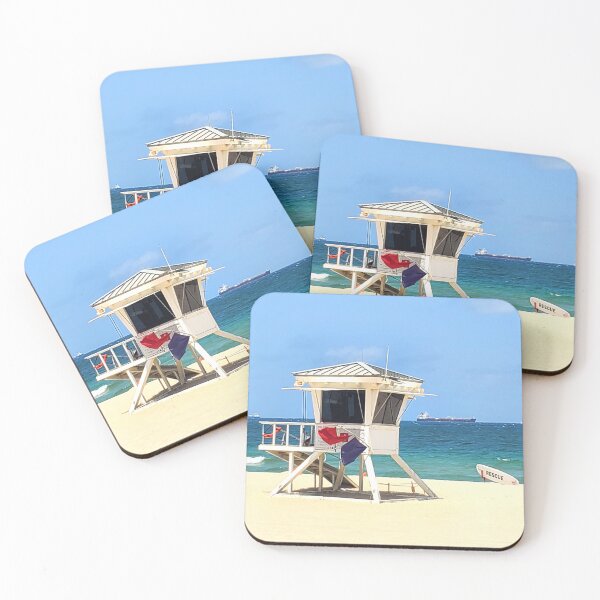 Item preview, Fort Lauderdale Beach Lifeguard Hut designed and sold by Smiling Buddy.