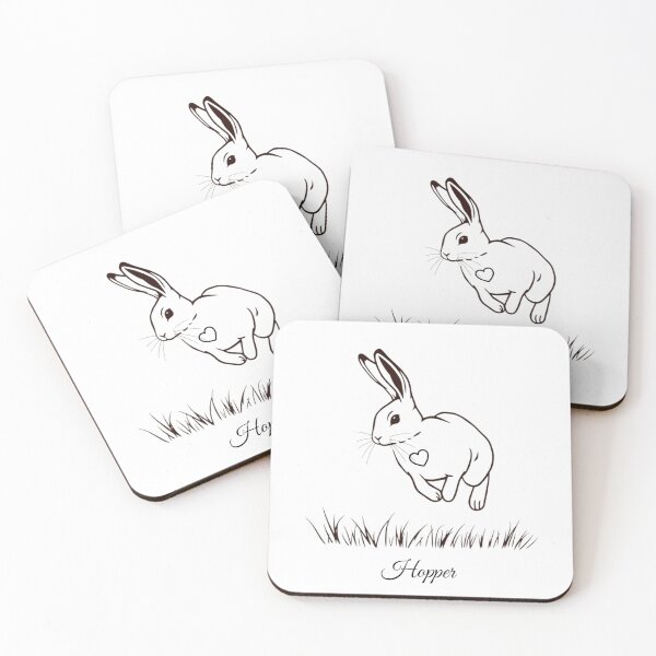 Item preview,  Jumping Bunny Outline Art designed and sold by Ommash.