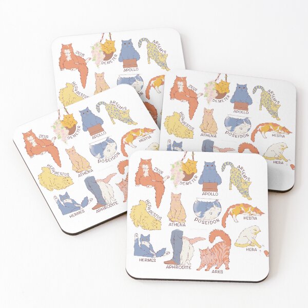 Item preview, The Cats of Mount Olympus (Blue Edit) designed and sold by ClassicsForPlebs.