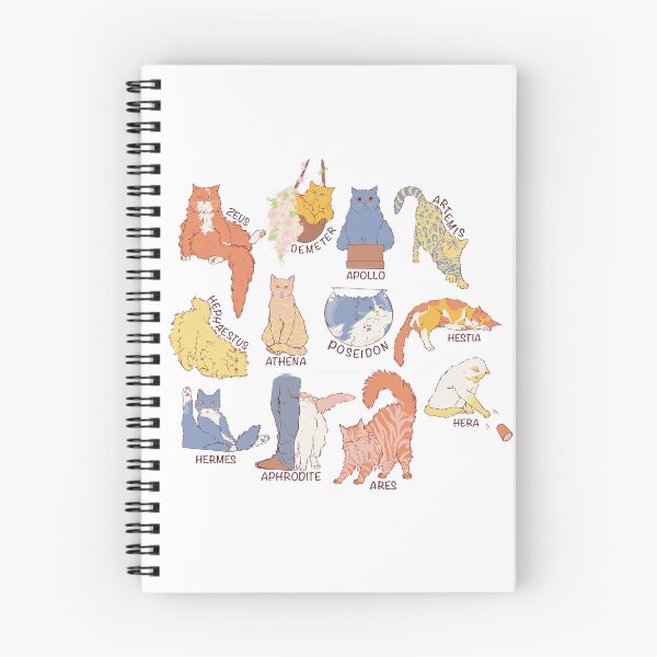 Item preview, The Cats of Mount Olympus (Blue Edit) designed and sold by ClassicsForPlebs.