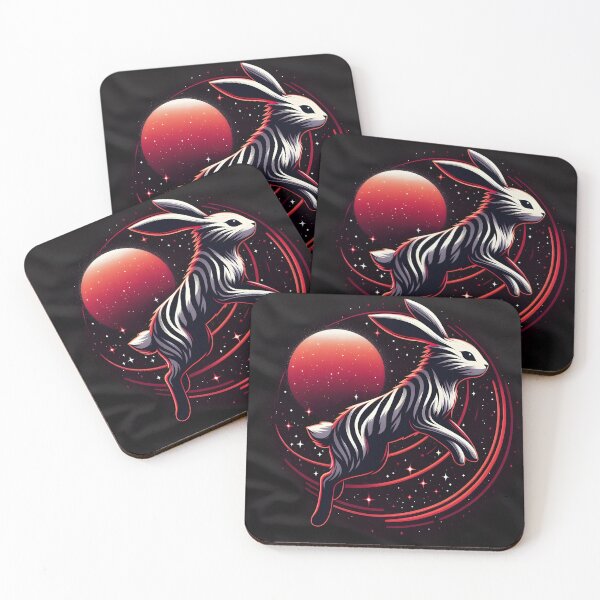 Item preview, Cosmic Rabbit with Stripes, Ai Generated Art  designed and sold by ACC .