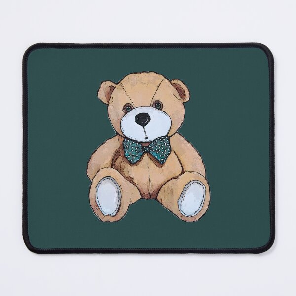 Item preview, Teddy Bear with Teal Bow Tie, Polka Dots, Cute Stuffed Bear designed and sold by JoyfulWhimsy.