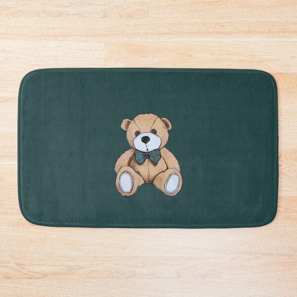Item preview, Teddy Bear with Teal Bow Tie, Polka Dots, Cute Stuffed Bear designed and sold by JoyfulWhimsy.