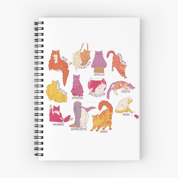 Aperçu de l'œuvre Les Chats du Mont Olympe (Version rose) créée et vendue par ClassicsForPlebs.