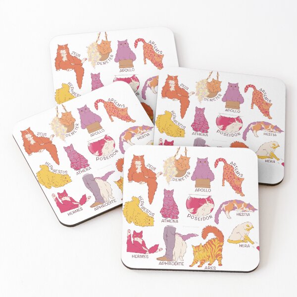 Item preview, The Cats of Mount Olympus (Pink Edit) designed and sold by ClassicsForPlebs.
