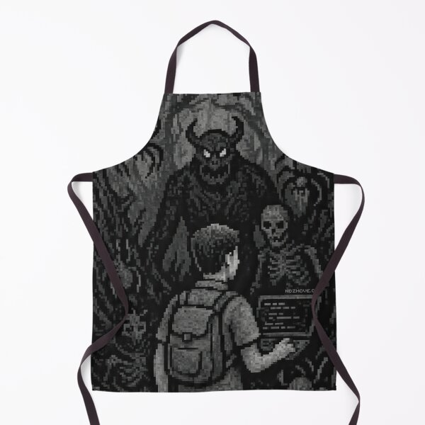 Item preview, Legacy Code Forest – Pixel Art in Grayscale designed and sold by nozhove.