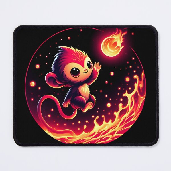 Item preview, Monkey Playing with Fireball, Ai Generated Art  designed and sold by ACC .