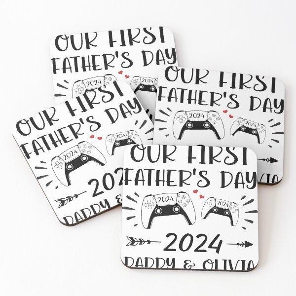 Item preview, Our First Father’s Day 2024 – Gamer Dad and Baby Matching Design designed and sold by yolimok.