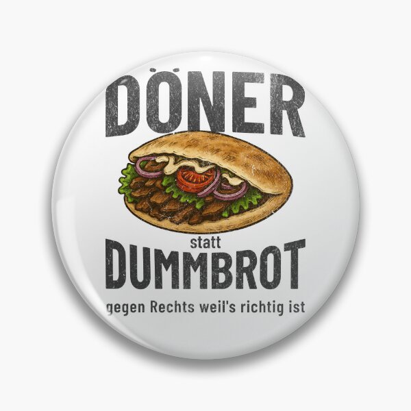Item preview, Döner instead of DUMMBROT – Political statement against the shift to the right designed and sold by VariousGoodies.