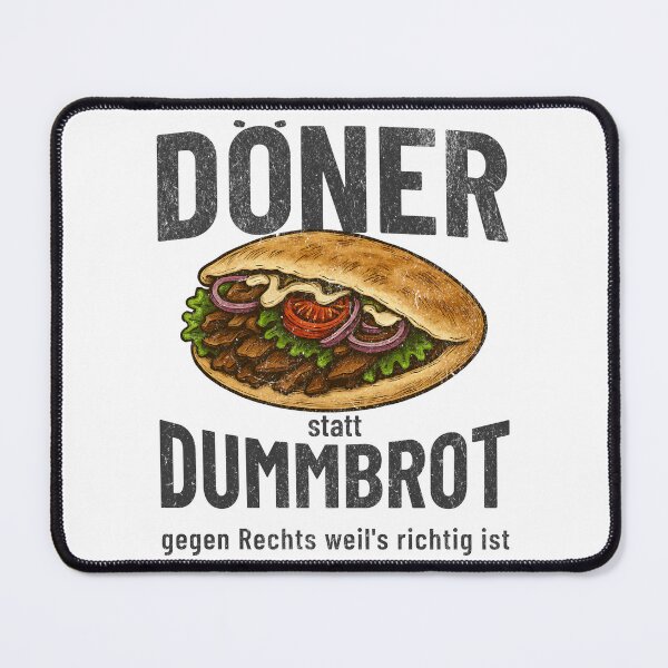 Item preview, Döner instead of DUMMBROT – Political statement against the shift to the right designed and sold by VariousGoodies.