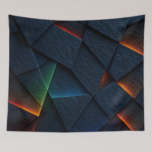 Item preview, Neon Shattered Stone Pattern designed and sold by Kaleidoscope Print.