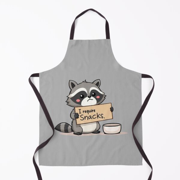Item preview, I Require Snacks Raccoon designed and sold by ChearshiPrints.