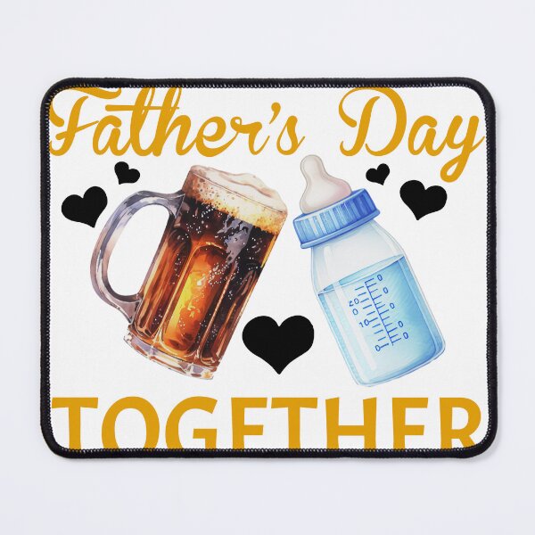 Item preview, Our First Father’s Day Together Beer and Baby Bottle Gift for New Dad designed and sold by yolimok.