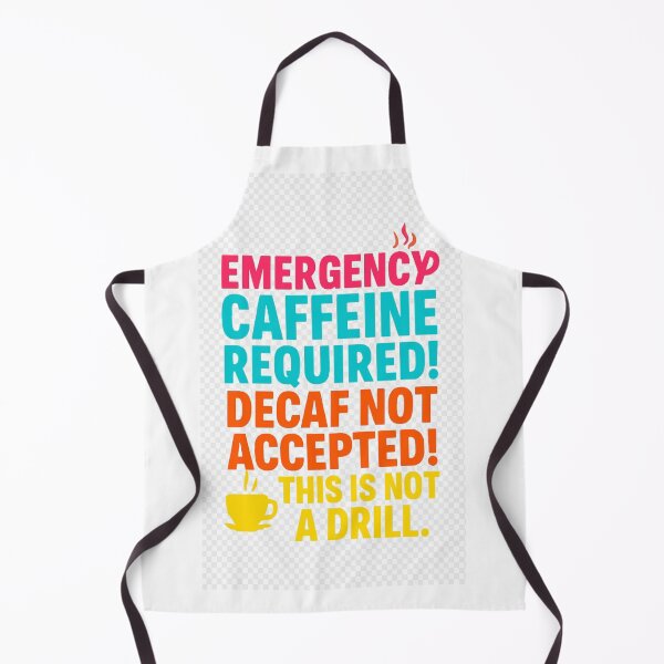 Item preview, Emergency Caffeine Required – Funny Coffee Lover Design   designed and sold by Gazmerch.