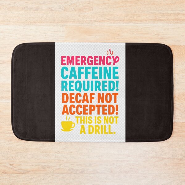 Item preview, Emergency Caffeine Required – Funny Coffee Lover Design   designed and sold by Gazmerch.