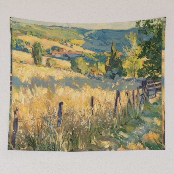 Item preview, Sunlit Fields of the Loire Valley – Impressionism French Countryside designed and sold by CARRAANN.