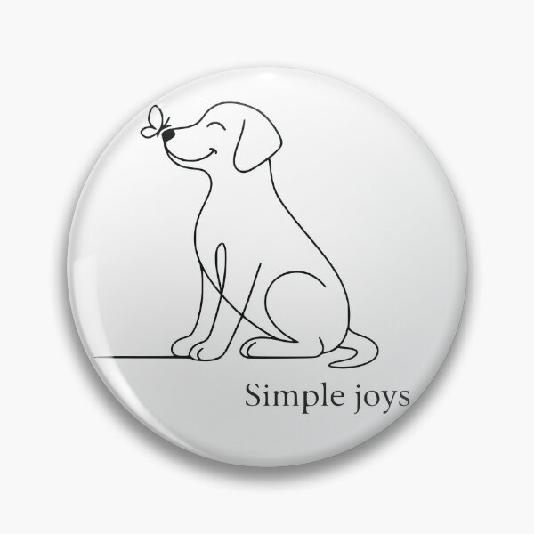 Item preview, Dog with Butterfly Minimalist designed and sold by nkhookysun.