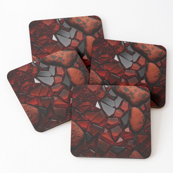 Item preview, Crimson Shards designed and sold by Kaleidoscope Print.