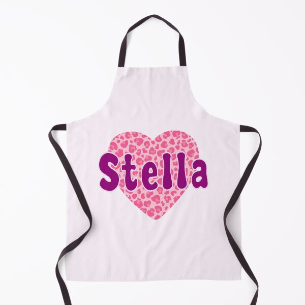Item preview, Stella Name Pink Leopard Heart designed and sold by Jeallan Designs.