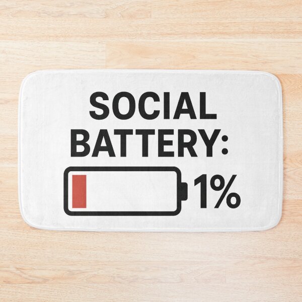 Item preview, Social Battery: 1% – Funny Introvert Techwear Shirt designed and sold by TypeShift.