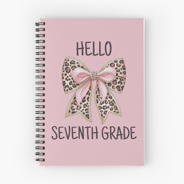 Item preview, Hello Seventh Grade Cute Bow designed and sold by Viikis.