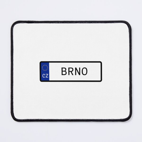 Item preview, Brno Czechia Number Plate designed and sold by PatchMerch.