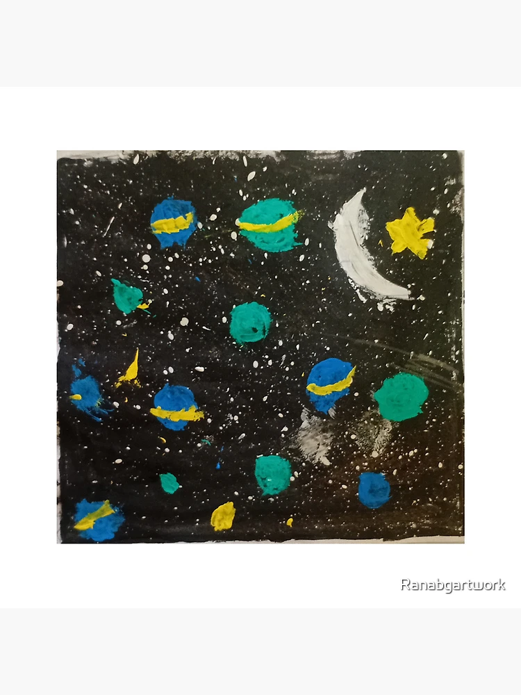 Imagen 4 de 4, Cojín con la obra Planets in the Night Sky, diseñada y vendida por Ranabgartwork.