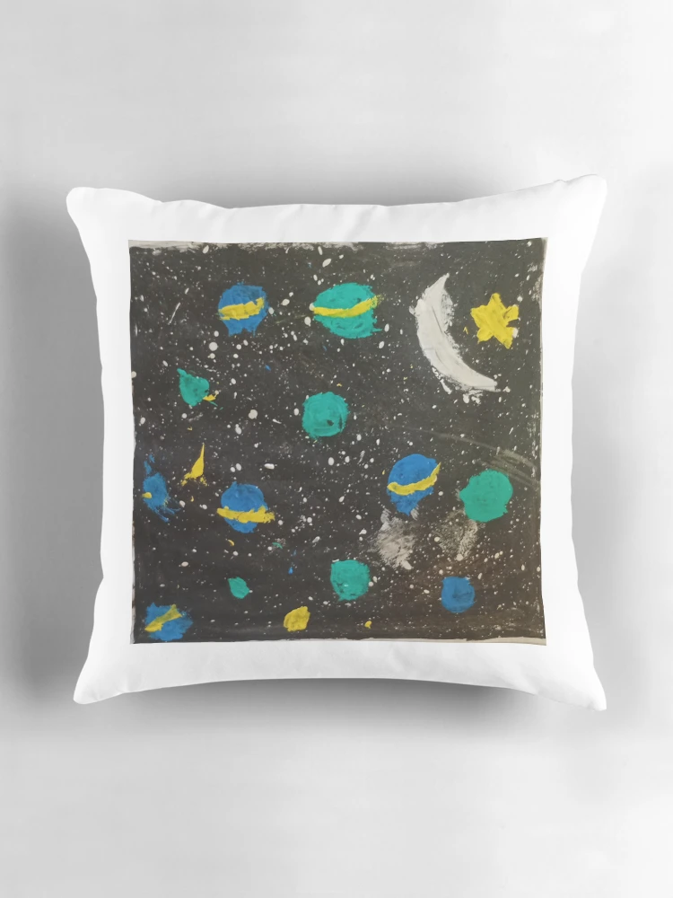 Imagen 3 de 4, Cojín con la obra Planets in the Night Sky, diseñada y vendida por Ranabgartwork.
