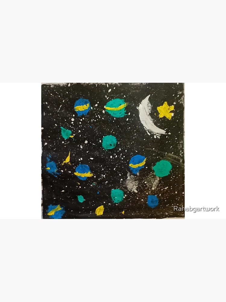 Thumbnail 4 von 4, Kaffeebecher, Planets in the Night Sky designt und verkauft von Ranabgartwork.