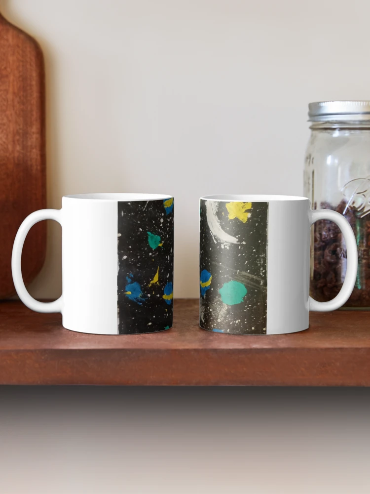 Thumbnail 2 von 6, Kaffeebecher, Planets in the Night Sky designt und verkauft von Ranabgartwork.