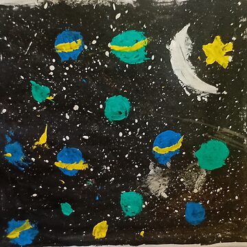 Aperçu de l'œuvre Planets in the Night Sky de Ranabgartwork
