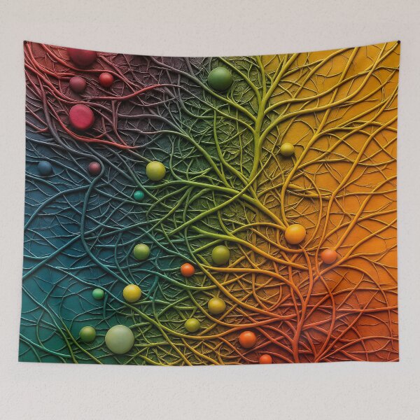 Item preview, Colorful Neural Web designed and sold by Kaleidoscope Print.