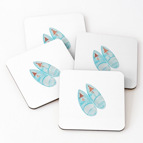Item preview, Blue babouche Moroccan slippers watercolor designed and sold by GwendolynLee.