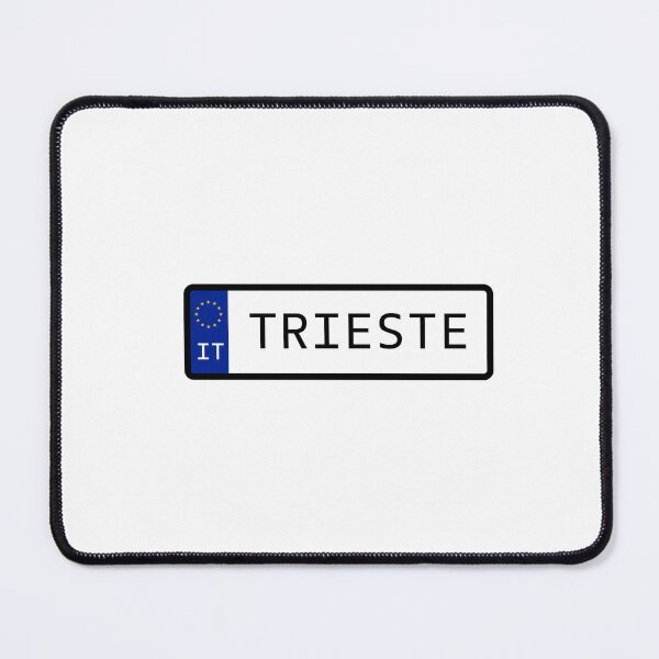 Item preview, Trieste Italy Number Plate designed and sold by PatchMerch.