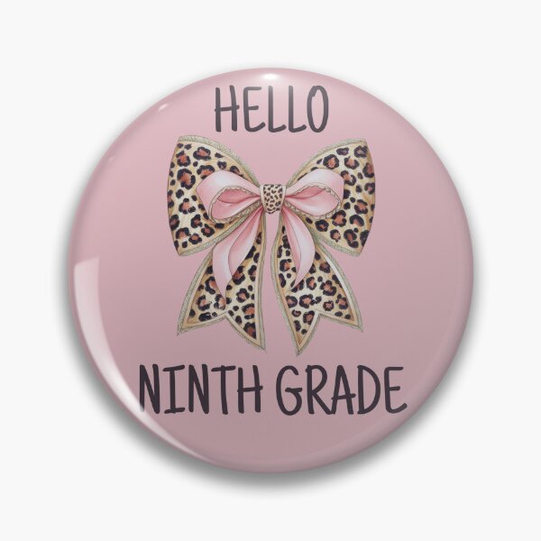 Item preview, Hello Ninth Grade Cute Bow designed and sold by Viikis.