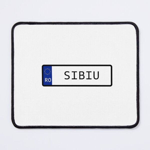 Item preview, Sibiu Romania Number Plate designed and sold by PatchMerch.