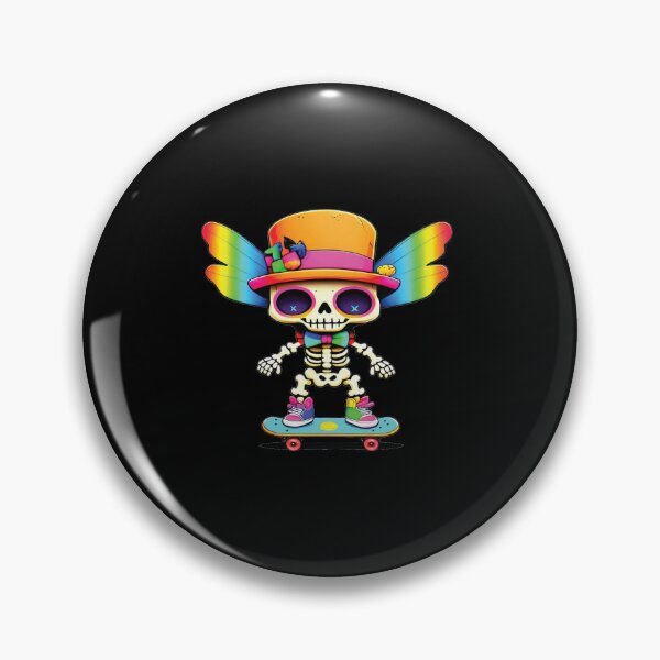 Item preview, Funny Skeleton Halloween Skater – Spooky, Cute, and Ready to Roll! designed and sold by SingerNZ.