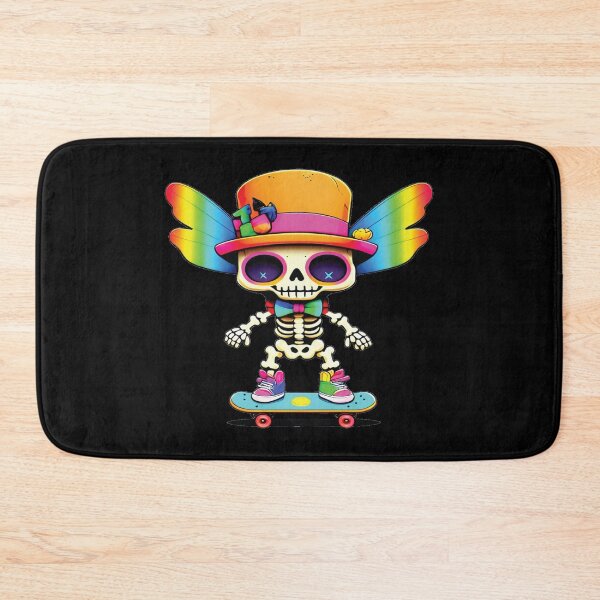 Item preview, Funny Skeleton Halloween Skater – Spooky, Cute, and Ready to Roll! designed and sold by SingerNZ.