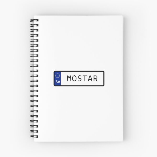 Artikelvorschau, Mostar Bosnien Nummernschild entworfen und verkauft von PatchMerch.