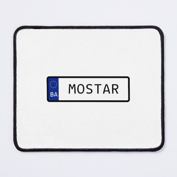 Item preview, Mostar Bosnia Number Plate designed and sold by PatchMerch.