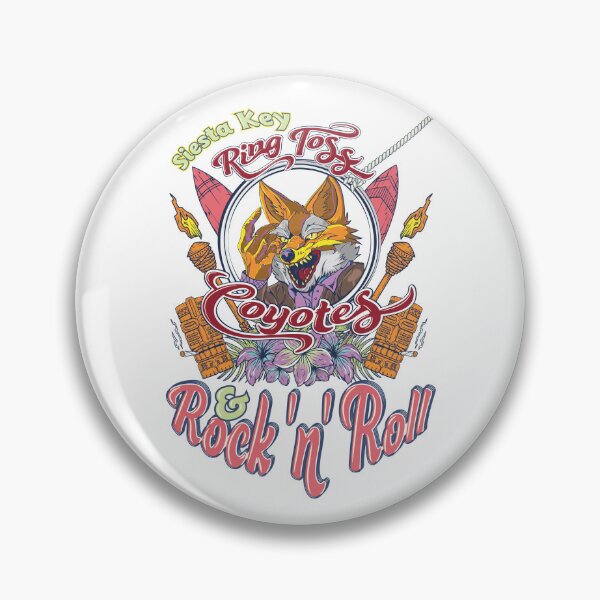 Item preview, Siesta Key Coyotes Ring Toss & Rock 'n' Roll – Tiki Bar Live Music Art designed and sold by Siesta Key Music Scene.