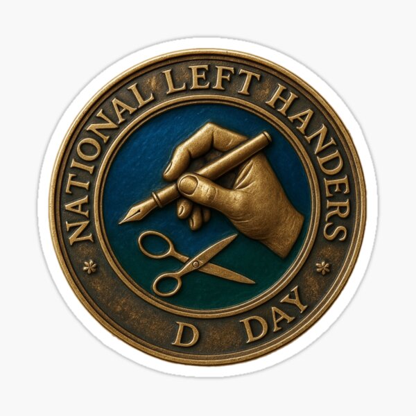 Item preview, National Left Handers Day designed and sold by Beluga Cat.