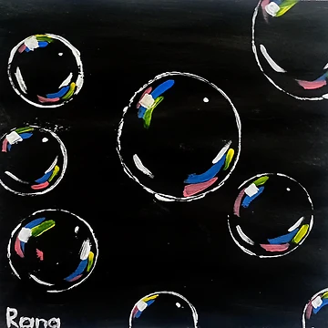 Artwork thumbnail, Floating Bubbles by Ranabgartwork