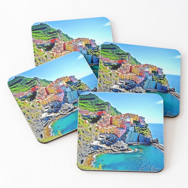 Item preview, Cliffside Dreams: Manarola’s Colors designed and sold by Health And Fitness Posts e-Store.
