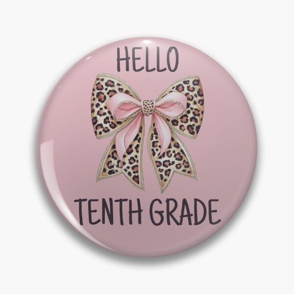 Item preview, Hello Tenth Grade Cute Bow designed and sold by Viikis.