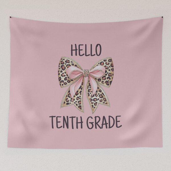Item preview, Hello Tenth Grade Cute Bow designed and sold by Viikis.