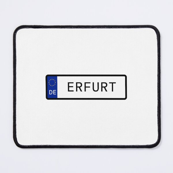Item preview, Erfurt Germany Number Plate designed and sold by PatchMerch.
