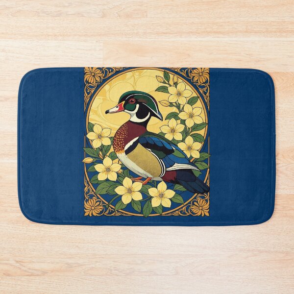 Item preview, Wood Duck Aix sponsa and Jasmine Flowers  designed and sold by taiche.