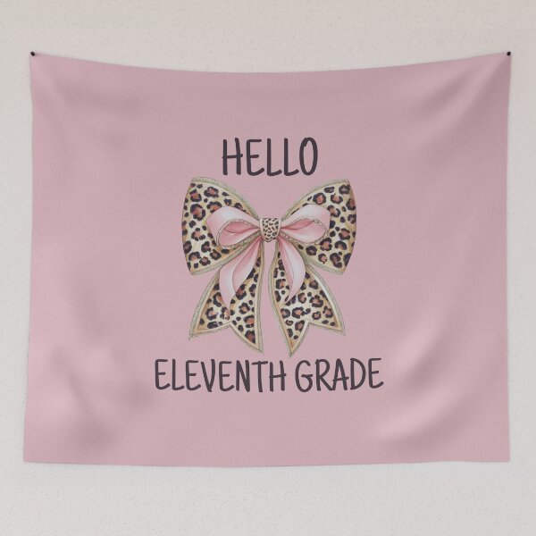 Item preview, Hello Eleventh Grade Cute Bow designed and sold by Viikis.